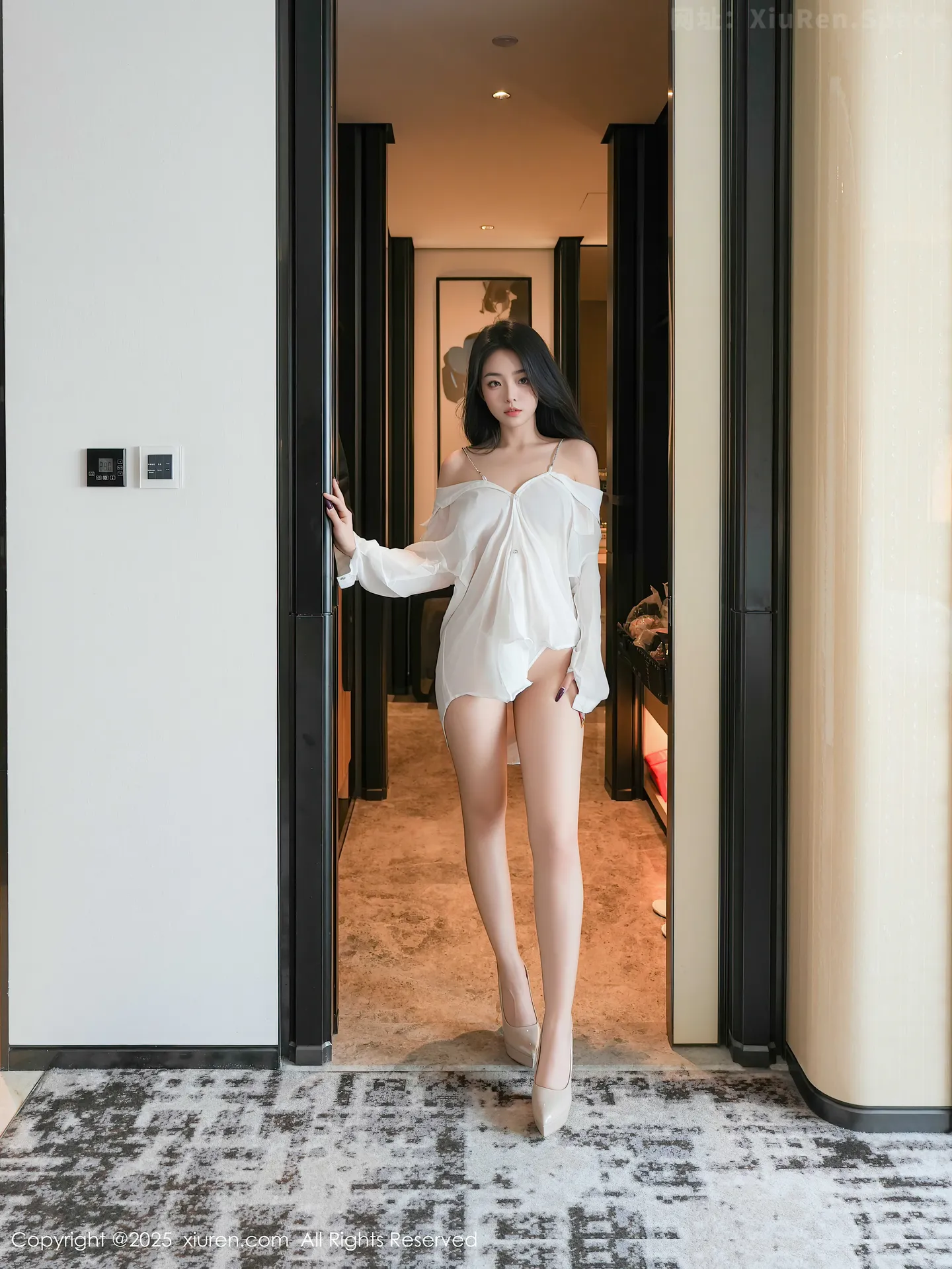 图片[6]-[XiuRen秀人网] VOL.10025 模特白琮瑗性感白色衬衣露白色丁字裤秀惹火身材撩人诱惑写真69P-秀人网官方网站